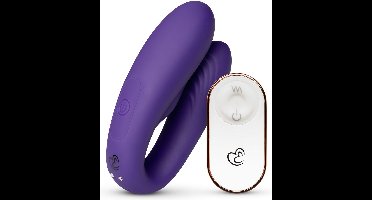 EasyToys - Koppel Vibrator met Afstandsbediening - Vibrator - Sex Toys voor Mannen en Vrouwen - Vibrators - Dildo - Vibrators voor Vrouwen en Mannen - G-Spot Vibrator - Clitoris Stimulator - Paars