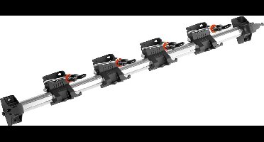 combisystem gereedschaphouder: Ruimtebesparende opslag voor huis-, tuingereedschappen en accessoires uit het GARDENA combisystem, muurhouder met haken van aluminium (3501-20)