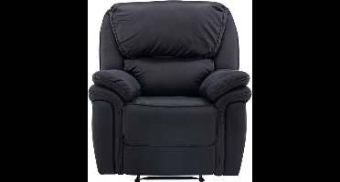 Saranda fauteuil , Recliner met voetsteun zwart.