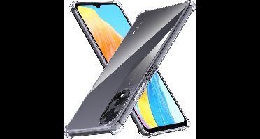 Hoesje Geschikt voor Oppo A18/Hoesje Geschikt voor Oppo A38 4G hoesje siliconen transparant case shockproof backcover