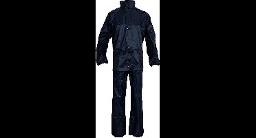 Regenpak - Dames & Heren - Maat XXL - Wind / Waterdicht & Ademend - Met capuchon - Marineblauw