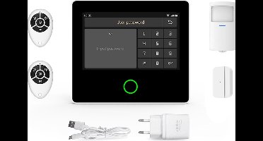 Doorsafe 3300 - Alarmsysteem met touch scherm - WiFi & GSM - Meldingen via Smart Life app en/of via SMS of telefoon via 2/3/4G GSM module (SIM kaart nodig)