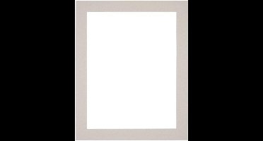 Passe-Partout Fotomaat 9x13 cm - Lijstmaat 20x25 cm - Grijs Graniet - Museumkarton - Fotolijst niet inbegrepen