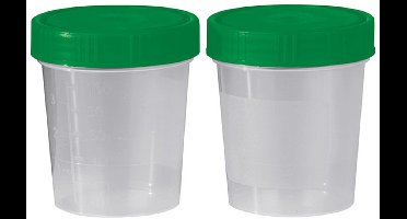 Urine potje - 100 stuks - 100 ml - met deksel