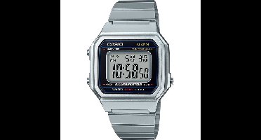 Casio collection horloge B650WD-1A-Zilverkleurig
