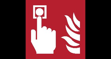 Pictogram bordje Brandmelder | 200 * 200 mm