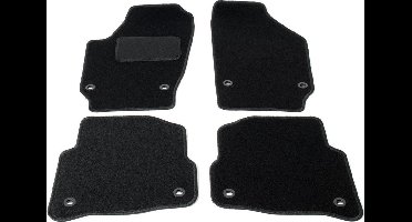 Automatten op maat - zwart stof - geschikt voor VW Polo 9N 2002-2009