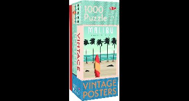 Tactic Vintage Malibu – Puzzel – 1000 stukjes – Retro Strandgevoel uit Californië – Strak en Rustgevend Ontwerp – Hoogwaardige Scandinavische Kwaliteit