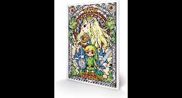 The Legend Of Zelda - Stained Glass Wood Print 20 X 29.5 cm