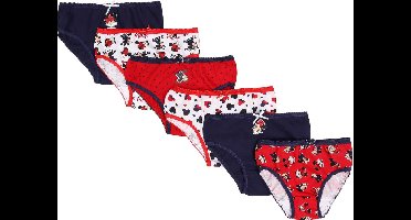 6x gekleurde meisjesonderbroeken Disney Princess, certificaat OEKO-TEX 116 cm