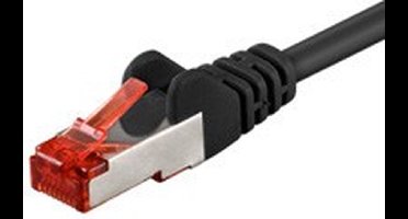 Danicom CAT6 S/FTP (PIMF) patchkabel - 0,50 meter zwart - netwerkkabel - internetkabel - UTP kabel - RJ45 - 1000 mbit/s
