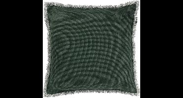 Dutch Decor BURTO - Kussenhoes 60x60 cm - gewassen katoen - Mountain View - donkergroen - met rits - zonder binnenkussen