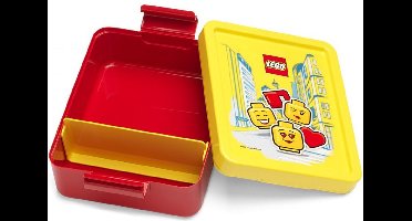 Rood met gele LEGO GIRL lunchbox