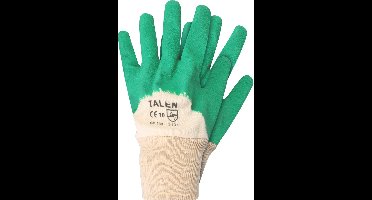 Talen Tools - Rozen handschoenen - Katoen - Latex coating - Maat S