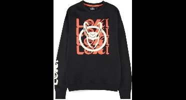 Marvel Loki Sweater/trui -XL- Logo Text Zwart