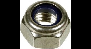Borgmoer laag M10 DIN 985 RVS A2-70 SW17 (200 stuks)