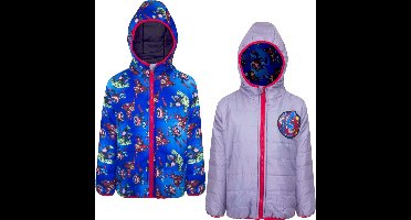 Avengers winter jas, omkeerbaar - grijs - blauw - 4 jaar - 104