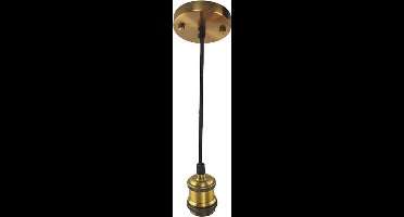 LED Hanglamp - Hangverlichting - Industrieel - Rond - Mat Goud Aluminium - E27