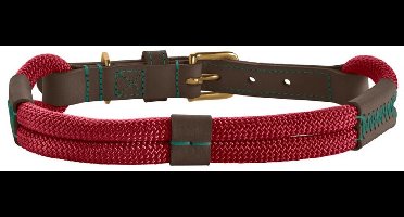 Hunter Halsband Malia Wijnrood&Donkerbruin - Hondenhalsband - 55 cm