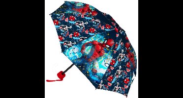 SpiderMan Paraplu, True Hero - Ø 90 x 24/55 cm - Polyester