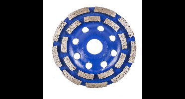 WORKPRO Diamant Komschijf 125 mm – Dubbele Rij 20 Segmenten – Betonslijpschijf voor Haakse Slijper – Diamantschijf voor Beton, Steen en Cement – 22,2 mm Asgat