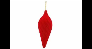 Hanger Drop Spiral Flocked Rood 5x5xh14c M