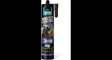BISON Grizzly Montagekit 440 g - Extra Sterke Montagekit - High Tack Montage Lijm - Universele Constructielijm - Oplosmiddelvrij - Wit - Cartridge [B27449]