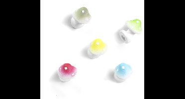 Magnet Mushroom - set of 5 assorted