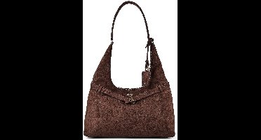 GUESS schoudertas Ella Hobo Espresso donkerbruin