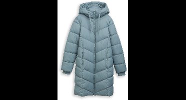 Tom Tailor - Pufferjas met capuchon - Maat XS - trooper green