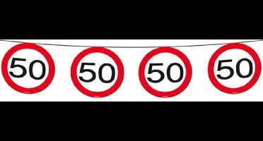 Folat - Vlaggenlijn verkeersbord 50 Jaar (12 meter)