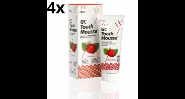 GC Tooth Mousse Strawberry - 4 stuks - Voordeelverpakking