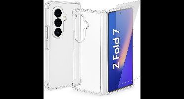 Hoesje geschikt voor Samsung Galaxy Z Fold 7 - Screenprotector Glas - Shockproof Transparant