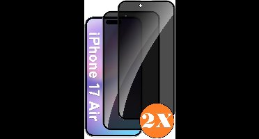 Screen Protector Geschikt voor iPhone Air screenprotector Privacy - 2 Stuks - Full screen protector tempered glass - gehard glas voor Geschikt voor iPhone Air