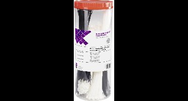 TRU COMPONENTS 1566530 Kabelbinder 100 mm, 200 mm, 300 mm 3.60 mm Zwart, Natuur 500 stuk(s)