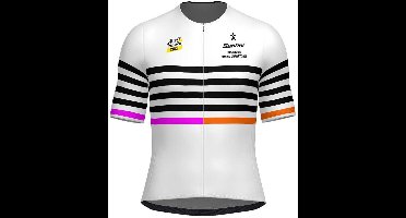 Santini Tdffaz Grand Départ Bretagne 2025 Korte Mouw Wielertrui Wit XL Man,Vrouw