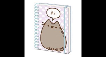 A5 Notitieboek met Hi & Bye ontwerp | Paars | Gevoerd | Cadeau voor Verjaardag en Kerst | Voor Kinderen en Volwassenen