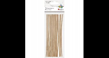 Creatieve Houten Stokjes Rond 15cm Ø3mm - 20 stuks