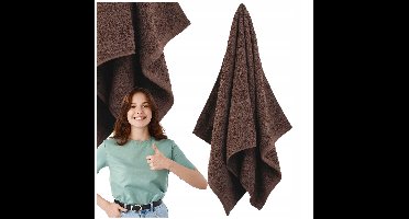 Rimini Handdoek 50x100cm Koffie Bruin Katoen 500g/m²
