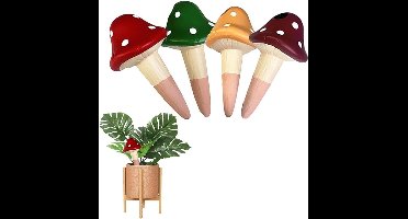 Brenzoos - Tonkegelbewatering set van 4 plantenbewateringsballen met tuinaccessoires - 150 ml irrigatiesysteem voor kamerplanten en bloemen