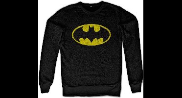 DC Comics Batman Sweater/trui -XL- Distressed Logo Zwart