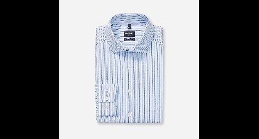 Business overhemd Olymp Luxor Modern Fit lichtblauw gestreept