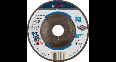 Bosch - Doorslijpschijf gebogen Expert for Metal A 30 S BF, 115 mm, 22,23 mm, 2,5 mm