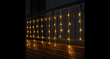 HEM LED IJspegel Kerstverlichting – 6 Meter – 180 Warm Witte Lampjes – Waterdicht – Kerstverlichting Buiten – Dakrand Of Balkon