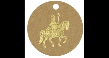 Kadokaartje Sinterklaas – 5 cm – 50 stuks