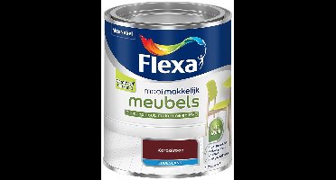 Flexa - Mooi Makkelijk Meubels Zijdeglans - Koraalrood - Mengverf - 0.75 L