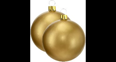 Christmas Decoration mega grote kerstbal - 2x - 65 cm - goud - opblaasbaar