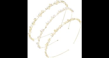 3 stuks bruidshaarbanden, haaraccessoires, hoofdbanden, haarbanden, imitatie kristal, strass-bloemen, zilveren sprankelende Oktoberfest-bierfeest-verjaardagsdecoraties voor vrouwen en meisjes