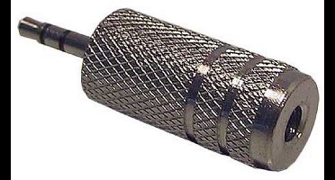 2,5mm Jack (m) - 3,5mm Jack (v) adapter / metaal