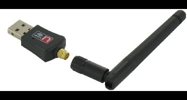 USB-A - WLAN / Wi-Fi dongle met externe antenne - N300 / 300 Mbps